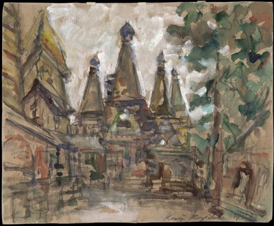 Dekor für die Oper Die Zarenbraut von N. Rimski-Korsakow von Konstantin Alekseevich Korovin
