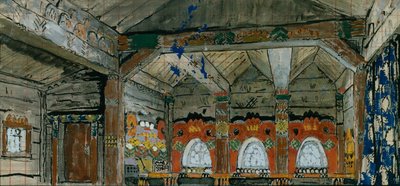 Bühnenbild für die Oper Fürst Igor von A. Borodin, 1914 von Konstantin Alekseevich Korovin