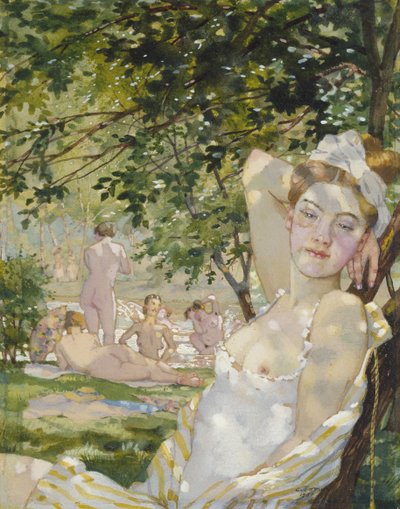 Badende in der Sonne, 1930 von Konstantin Andreevic Somov