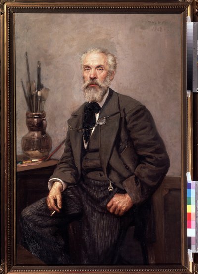 Porträt des Künstlers K. Savitsky von Konstantin Apollonovich Savitsky