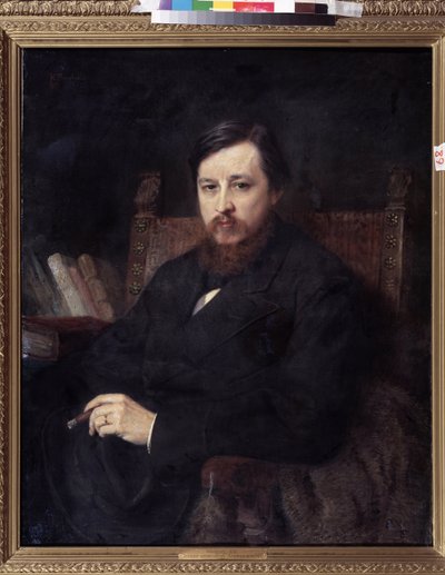 Porträt des Komponisten M.P. Azanchevsky von Konstantin Egorovich Makovsky