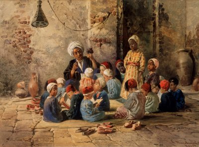 Eine Schule in Kairo von Konstantin Egorovich Makovsky