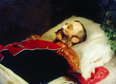 Konstantin Makovsky Alexander II auf dem Sterbebett 1881 von Konstantin Makovsky