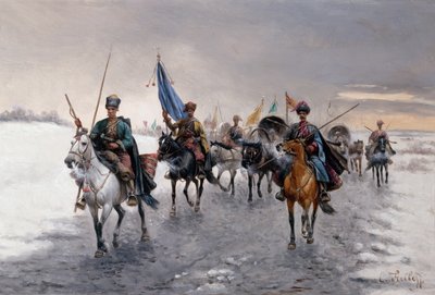 Ein Goldtransport in Sibirien von Konstantin Stoilov