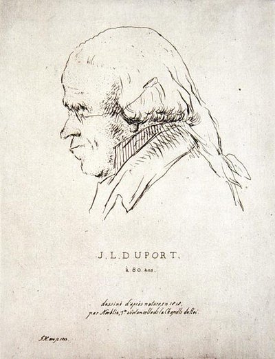 Jean-Louis Duport im Alter von 80 Jahren von Korblin (after)