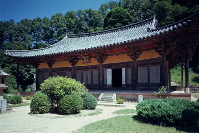 Tempel von Pusok-sa, wiederaufgebaut 1358 von Korean School