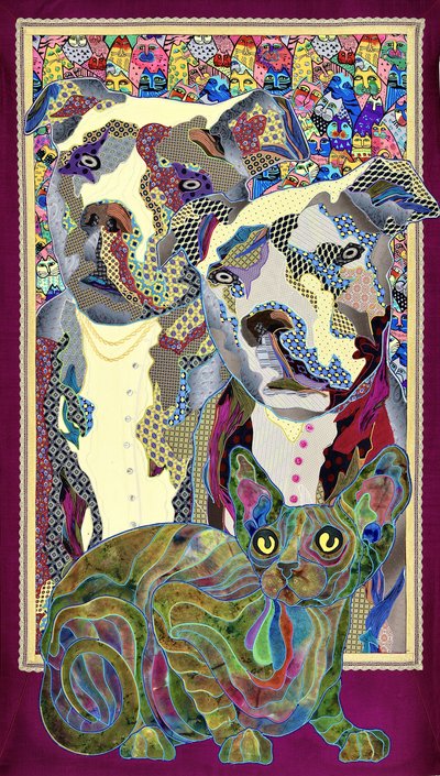 Bunte abstrakte Haustiercollage von Kostyantin Malginov