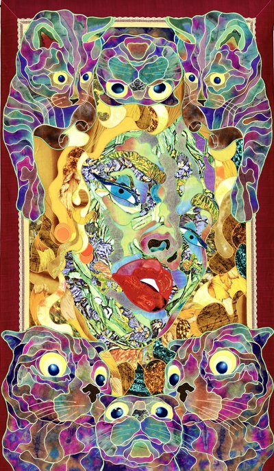 Surreales Katzenmosaik von Kostyantin Malginov