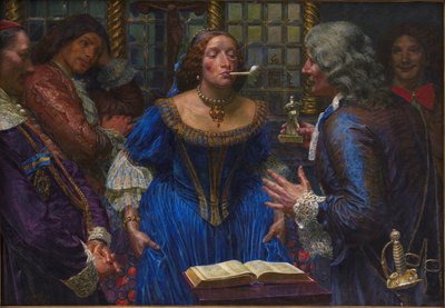 Königin Christina im Palazzo Corsini von Kristian Zahrtmann