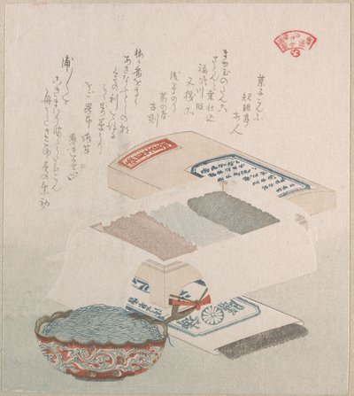 Kuchen und Speisen aus Algen von Kubo Shunman