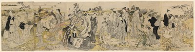 Der Noda-Juwelenfluss, aus einem Hexaptychon, das die sechs Juwelenflüsse darstellt von Kubo Shunman