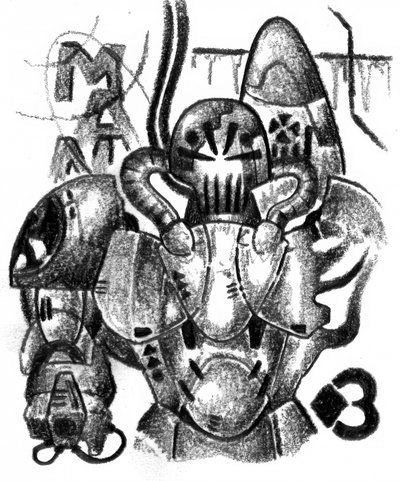 Gepanzerter Sci-Fi-Krieger von Kulik