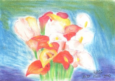 Blumenkunst Zeichnung Skizze 46 von Kulik