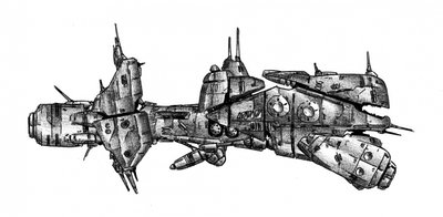 Futuristisches Sci-Fi-Raumschiff von Kulik