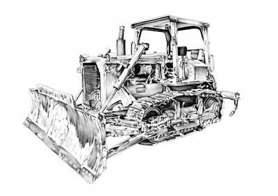 Schwerer Bulldozer von Kulik