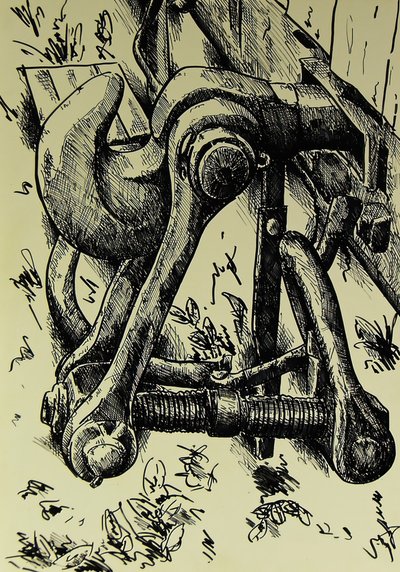 Industrielle Haken Skizze von Kulik