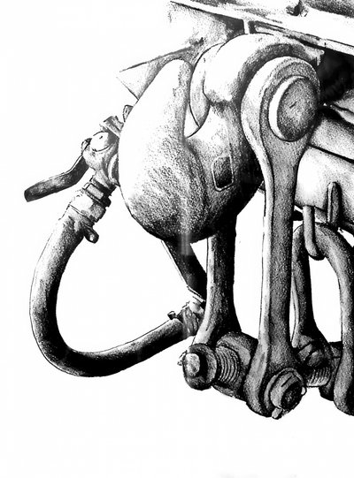 Detail einer Industriemaschine von Kulik