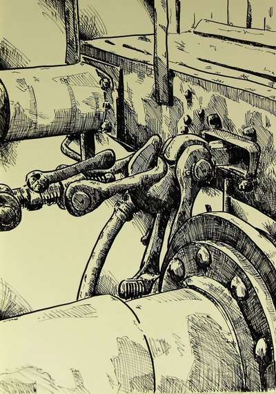 Industrielles Maschinendetail von Kulik