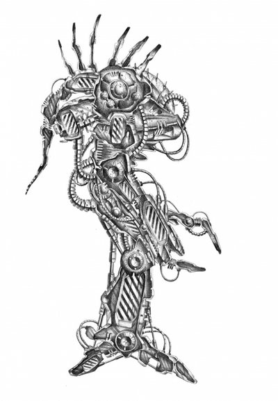 Komplexer Sci-Fi-Roboter von Kulik
