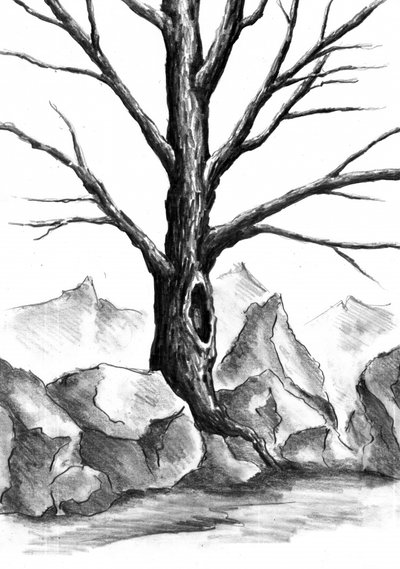 Mystischer Bergbaum von Kulik