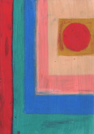 Rote Kreis-Komposition von Kulik