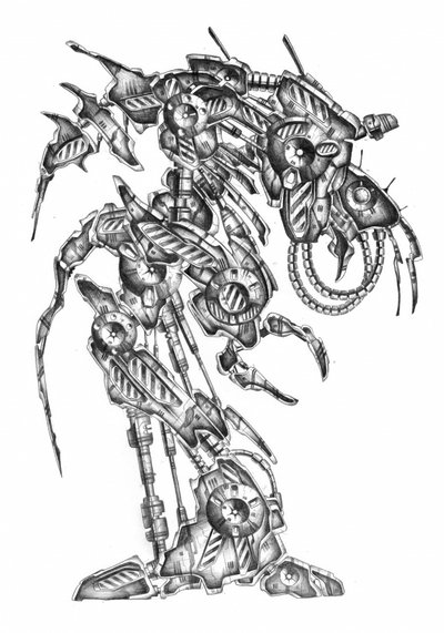 Steampunk-Roboter-Monster von Kulik