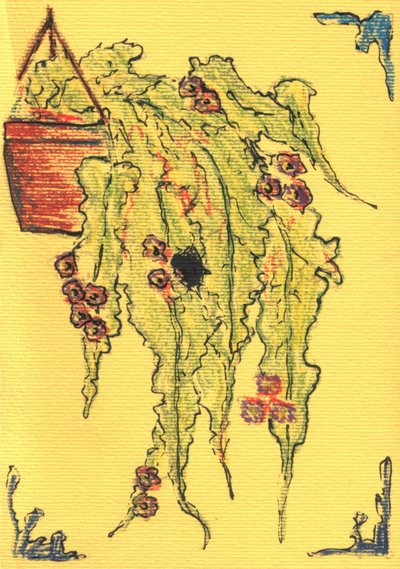 Terrakotta Hängende Blüten von Kulik