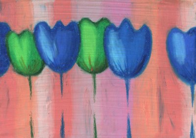 Lebendige blaue Tulpen von Kulik