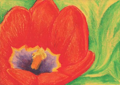 Lebhafte rote Blüte von Kulik