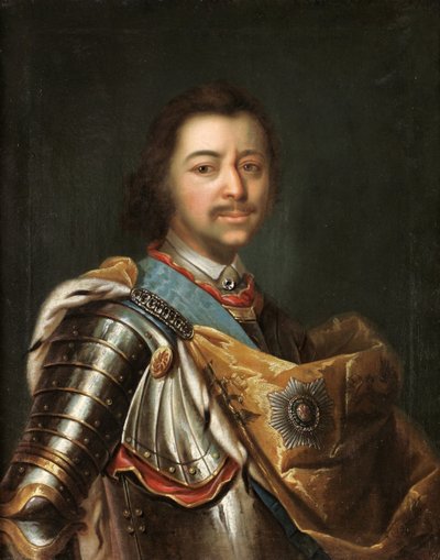 Porträt von Kaiser Peter I. der Große 1672-1725 von Kupecky