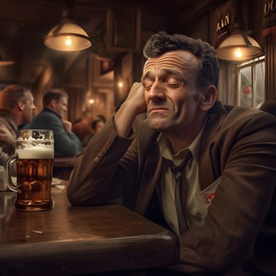Fotorealistischer österreichischer Mann in seiner Arbeitskleidung 2 von Kurt Heppke