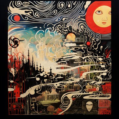 Kunstwerk einer schwarzen Frau in einem rosafarbenen Holzrahmen, die verkündet, dass sie stark ist von Kurt Heppke