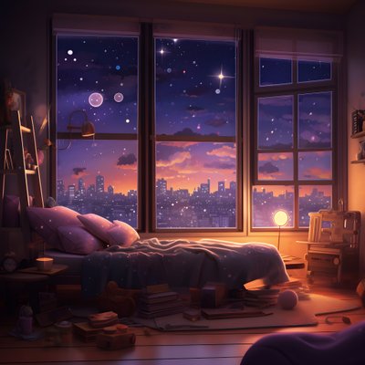Szene eines großen Fensters in einem Schlafzimmer der unteren Ebene von Kurt Heppke