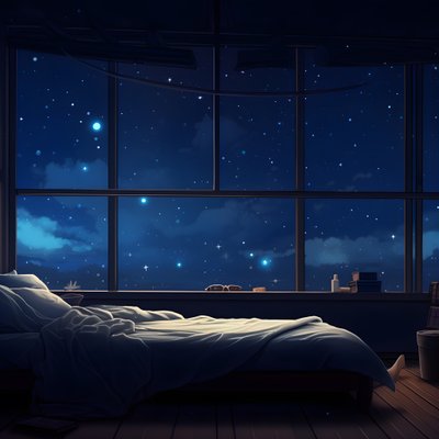 Szene eines großen Fensters in einem Schlafzimmer der unteren Ebene von Kurt Heppke