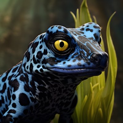 Einzelnes Alien, teils Giftpfeilfrosch, teils Hund 3 von Kurt Heppke