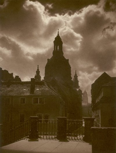 Dresden, Frauenkirche (s/w Foto) von Kurt Hielscher