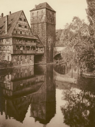 Nürnberg, Der Henkersteg (s/w Foto) von Kurt Hielscher