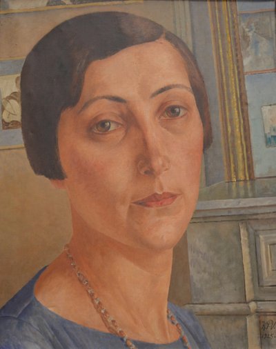Porträt von Salomea Nikolajewna Andronikova von Kuzma Sergeevich Petrov Vodkin