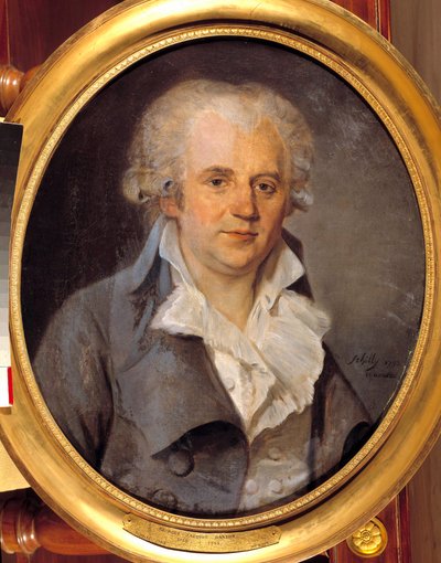Porträt von Georges Jacques Danton, konventioneller Anwalt von L. L. Schilly