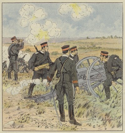 Japanische Feldartillerie von L. Malespine