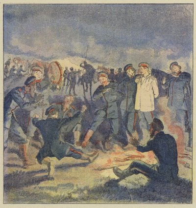 Russische Kavallerie im Biwak von L. Malespine
