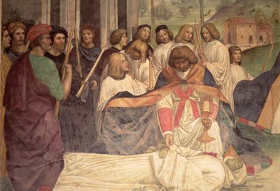 Der Tod des hl. Benedikt, aus dem Leben des hl. Benedikt von L. Signorelli