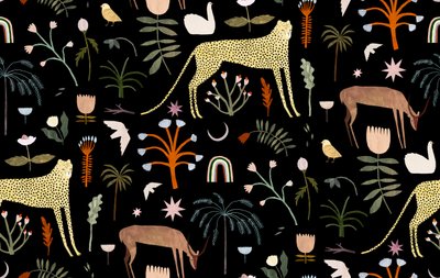 Wildgartenmuster, 2018 von Léa Le Pivert