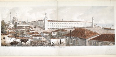 Ansicht des Barackenkrankenhauses in Scutari, 1857 von Lady Alicia Blackwood