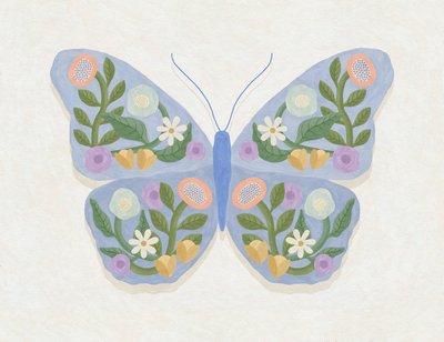 Frühlingsblüten Schmetterling, 2023 von Lady Ann de Borja