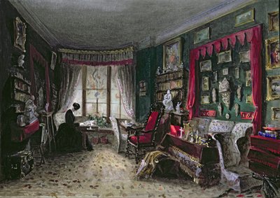 Unser Wohnzimmer in London, 1849 von Lady Honoria Cadogan