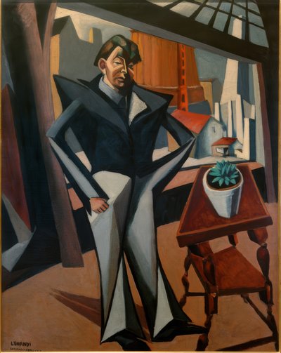 Mann am Fenster von Lajos Tihanyi