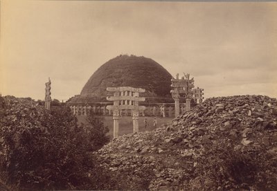 Gesamtansicht von Sanchi Tope, Bhopal-Distrikt von Lala Deen Dayal
