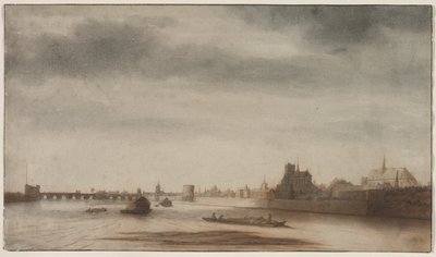 Ansicht von Orléans von der Loire aus von Lambert Doomer