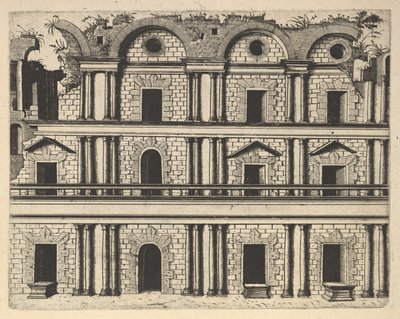 Ruine einer Palastfassade [Palatium M. Agrippa] aus der Serie 